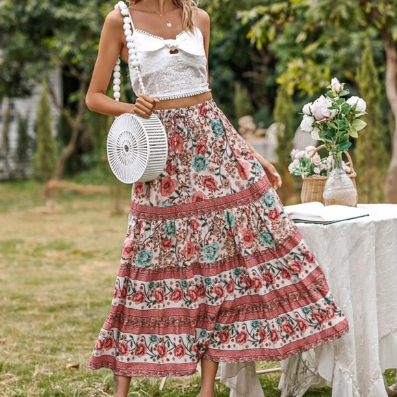 Floral print flared Skirt - Picture 7 of 7